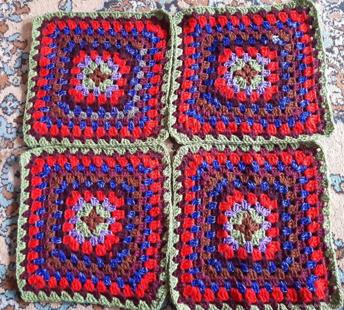 Коврик из кружков