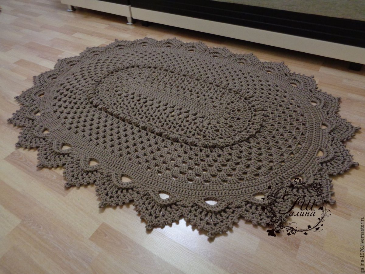 Сидушка на стул крючком