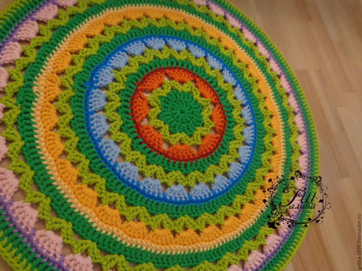 Ковер великолепие из полиэфирного шнура