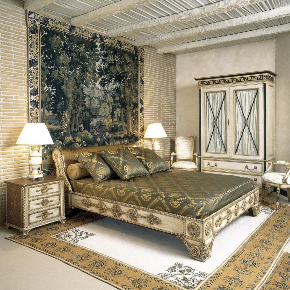 Ковры в интерьере спальни