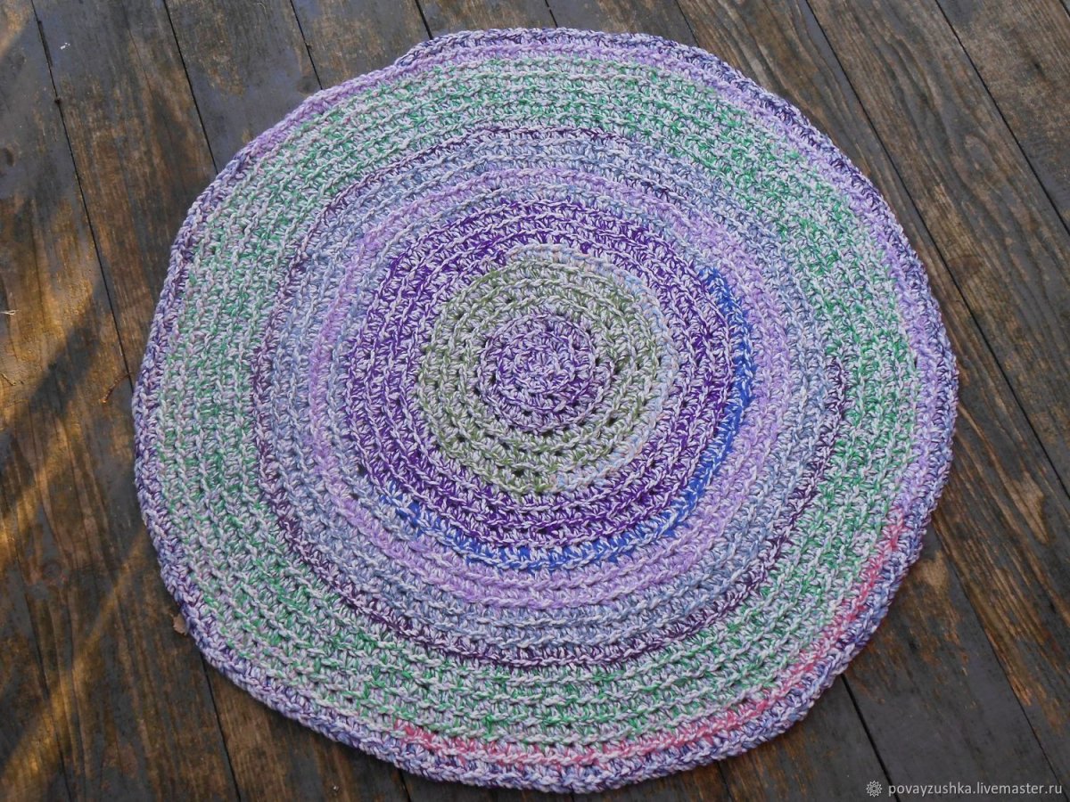 Рукоделие вязаные коврики