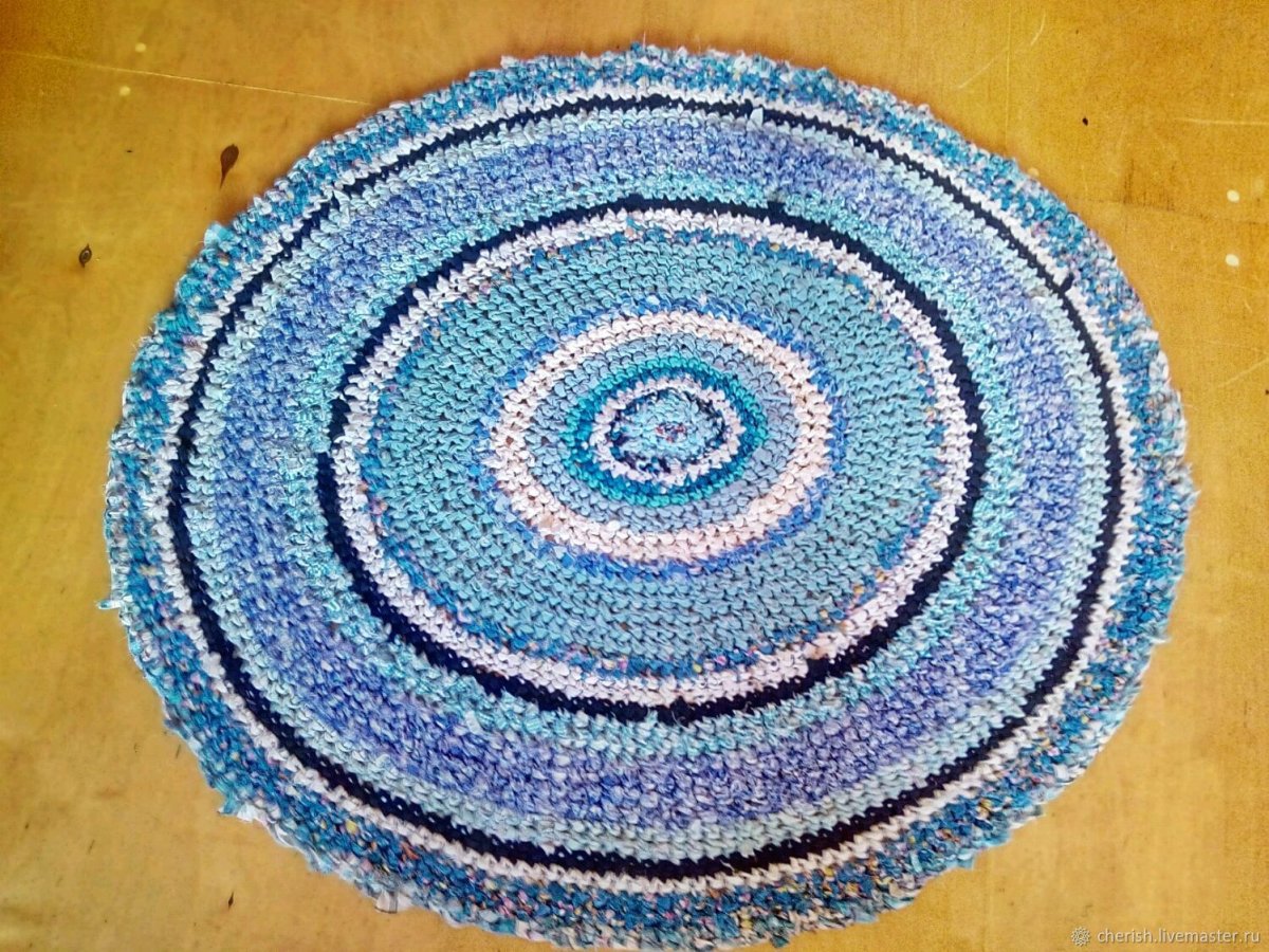 Деревенский круглый коврик