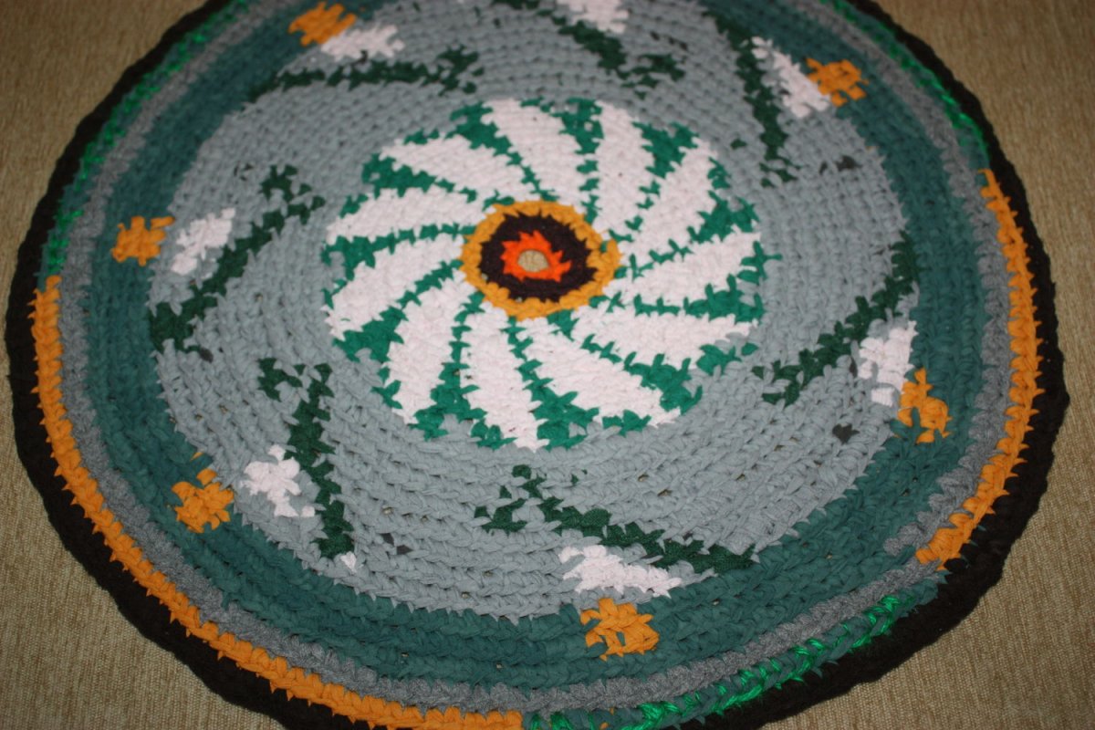 Круглый коврик Ромашка