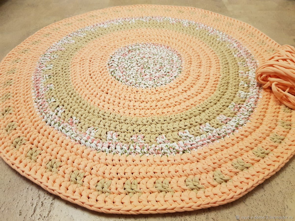 Круглые коврики в интерьере