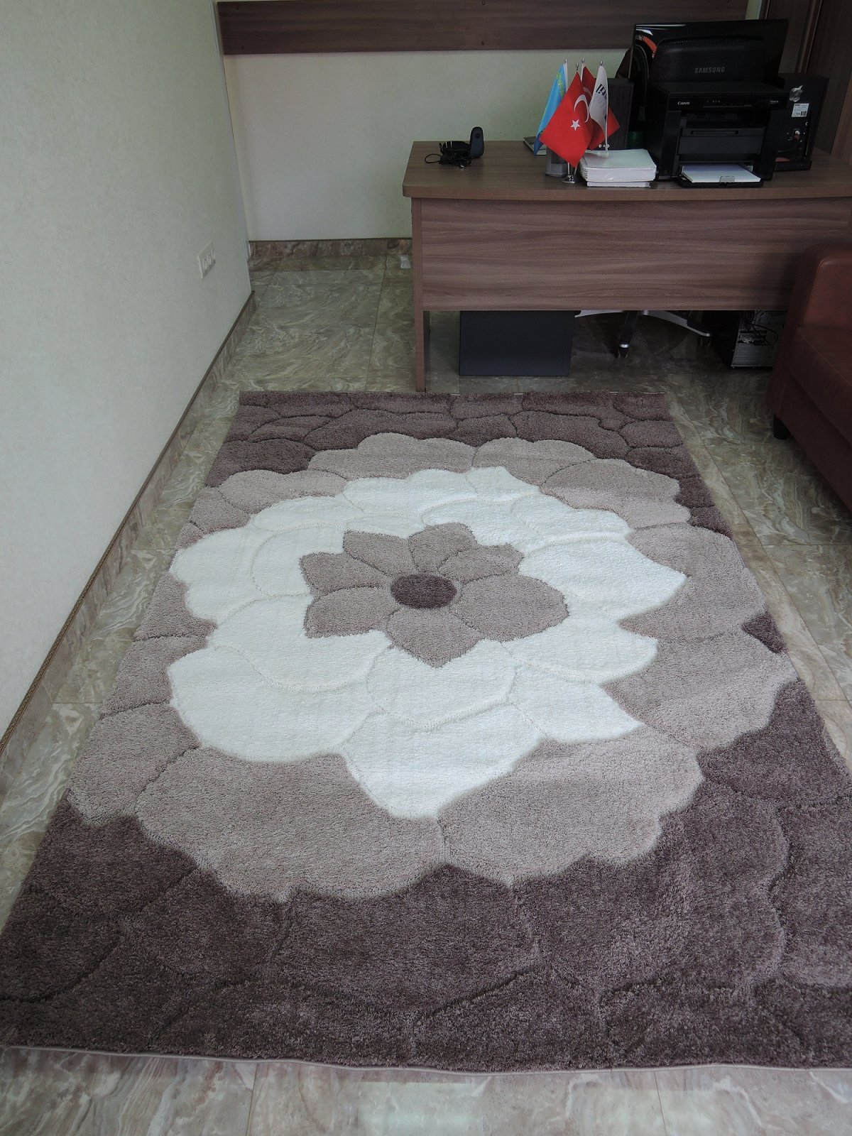 Ковер oz Kaplan Messi 05519a d Beige