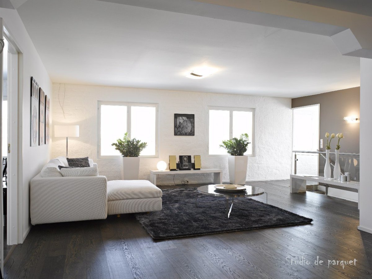 Темный ламинат в интерьере