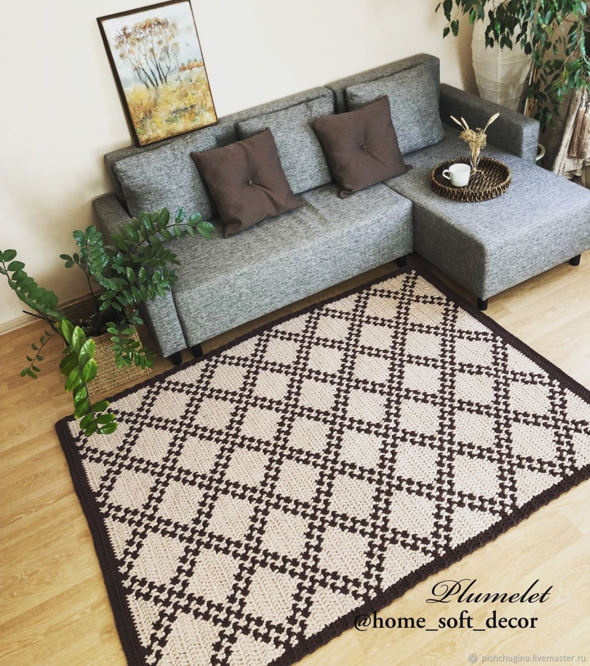 Ковер в ромбик