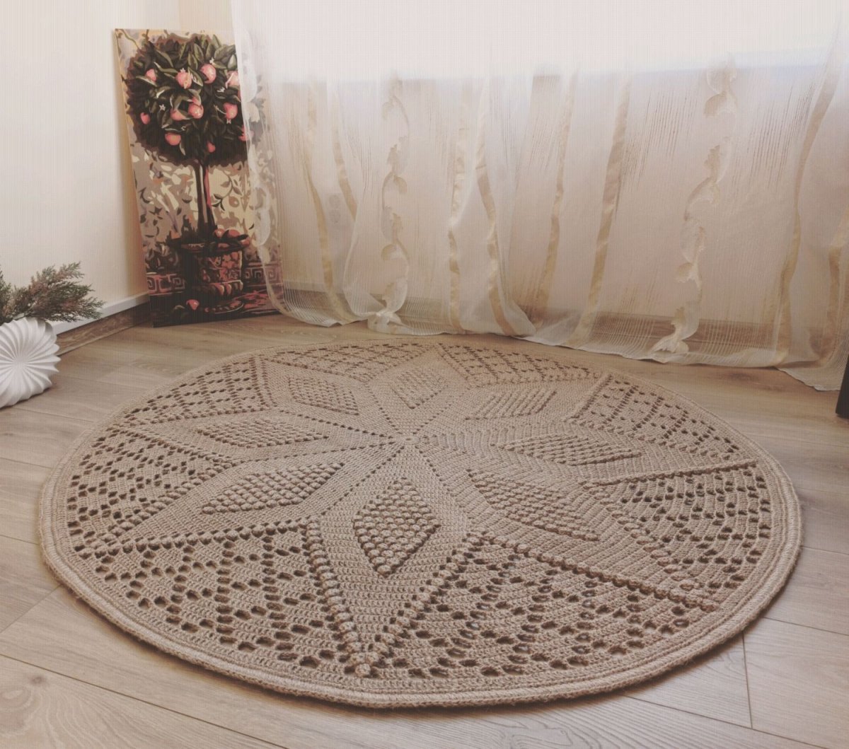 Коврик из каната