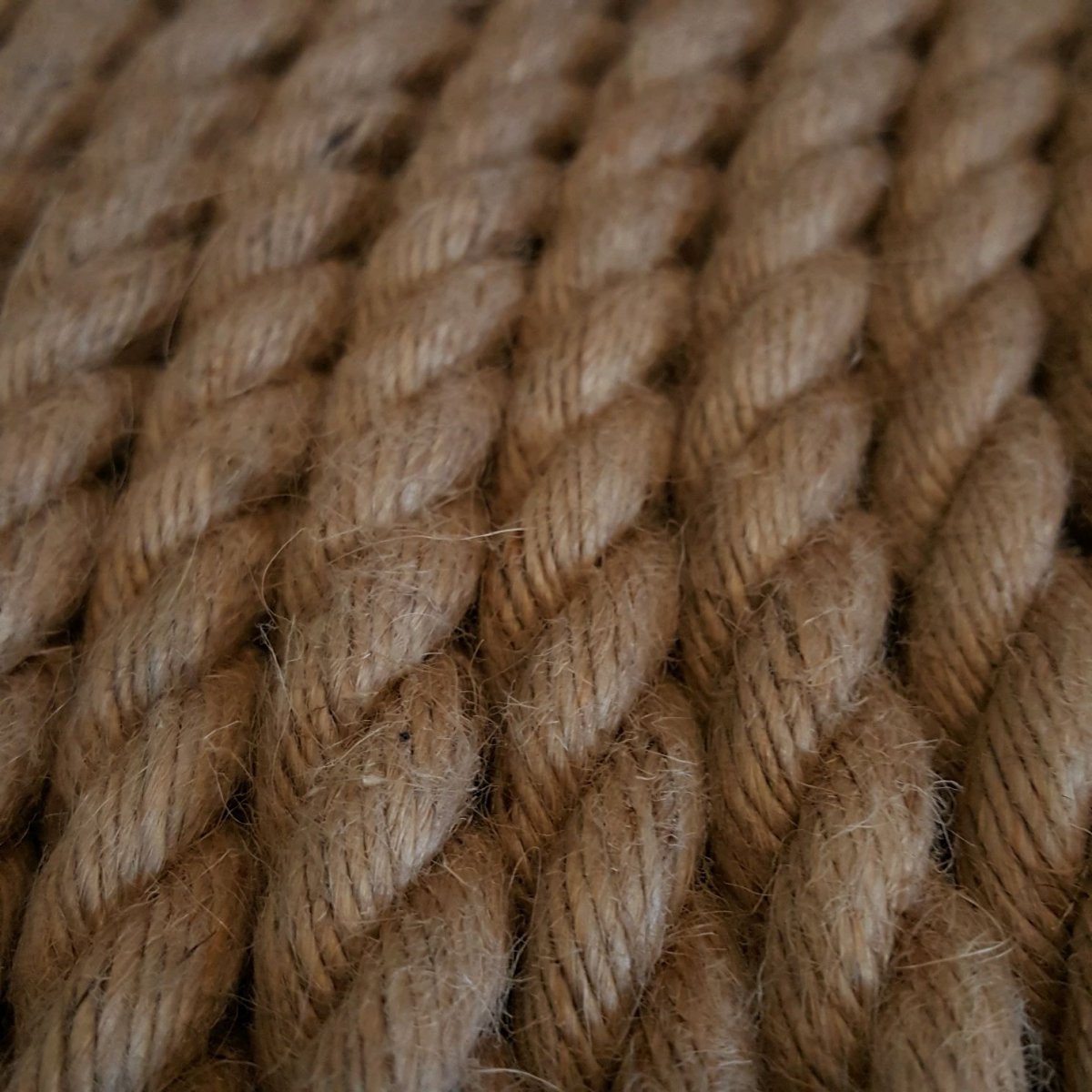 Джутовый коврик круглый