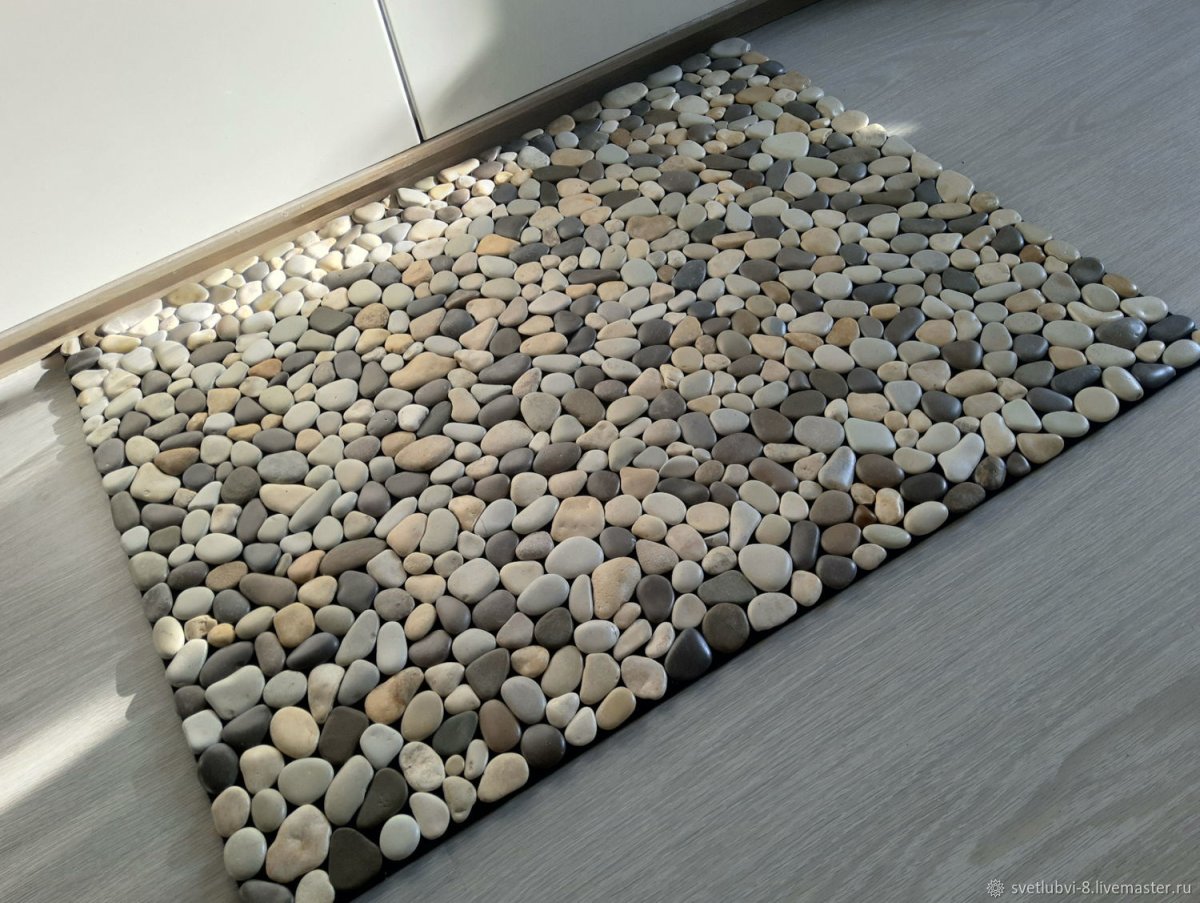 Овальный коврик из джута