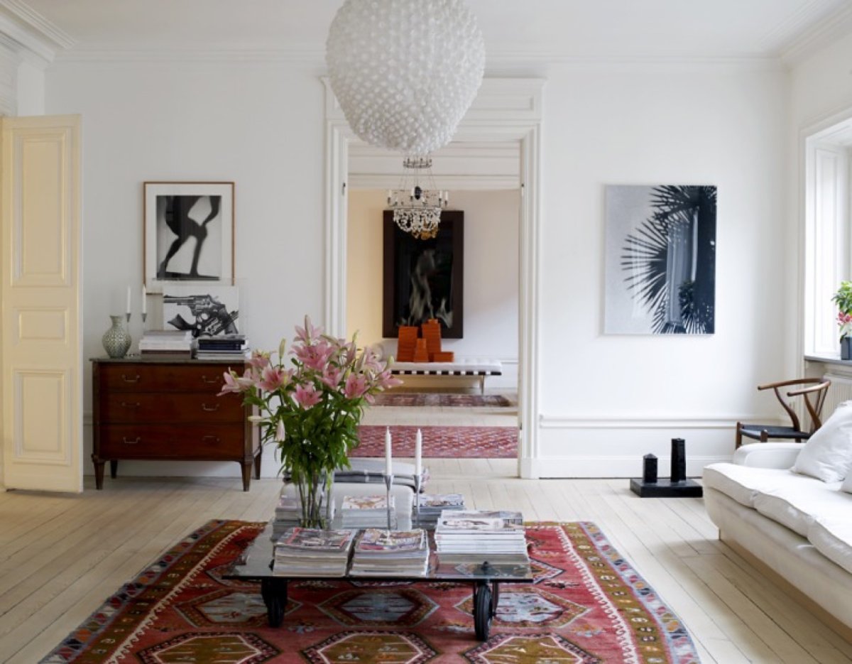 Ковры в интерьере гостиной