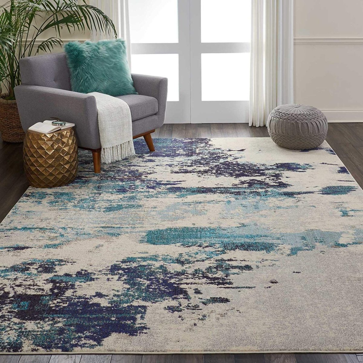 Ковер Color 3248 EG бирюзовый