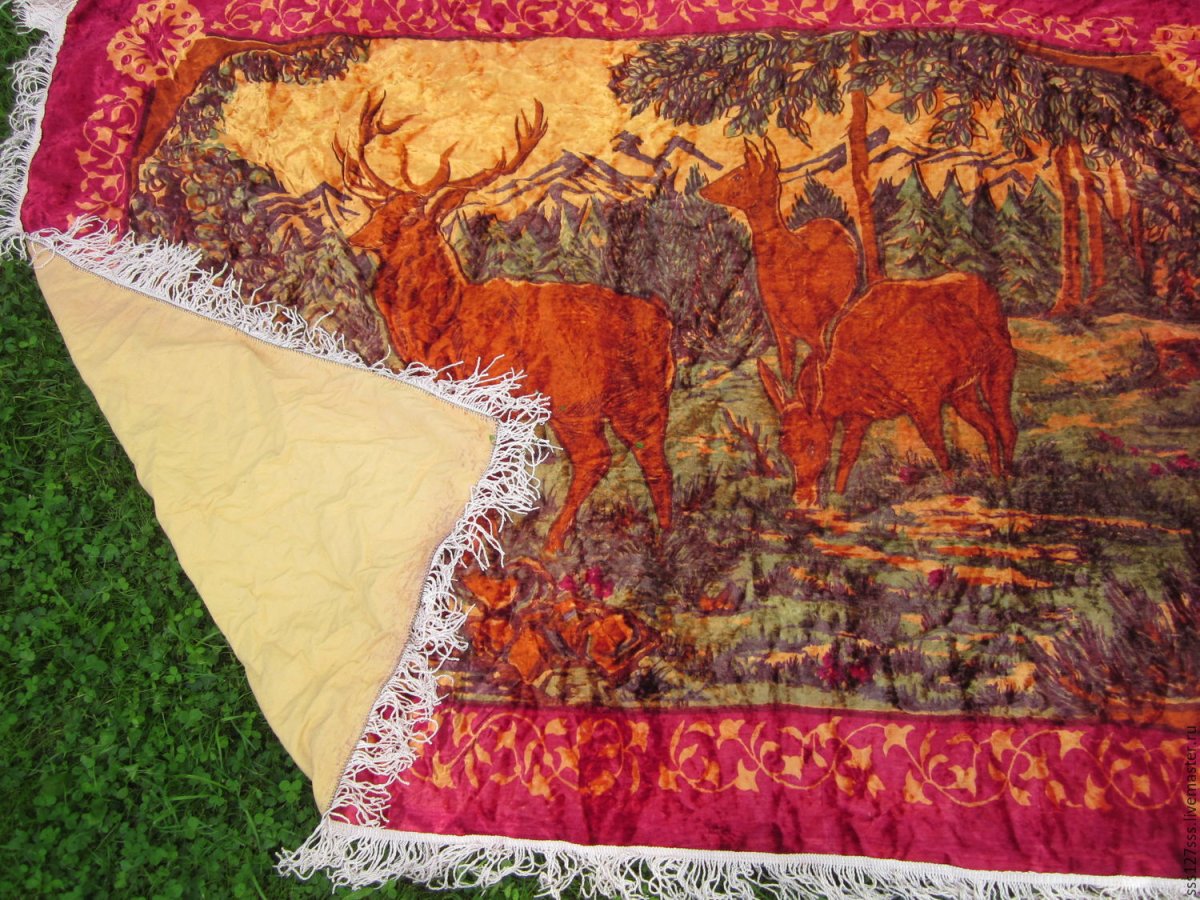 Винтажный гобелен ковер