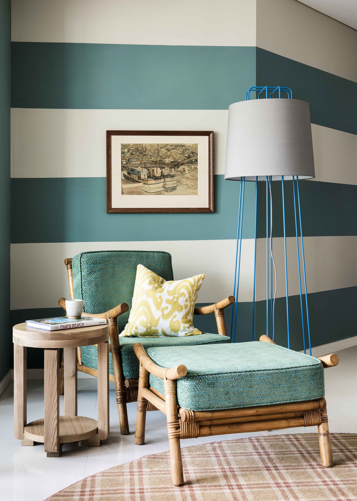 Ковер цвета морской волны