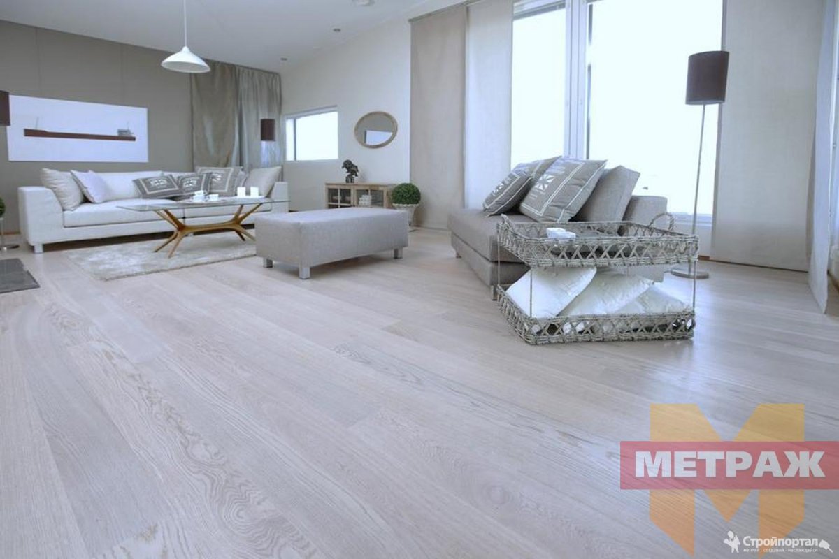 Паркетная доска Polarwood дуб Elara White Matt Space