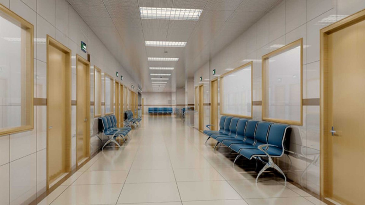 Коридор больницы интерьер