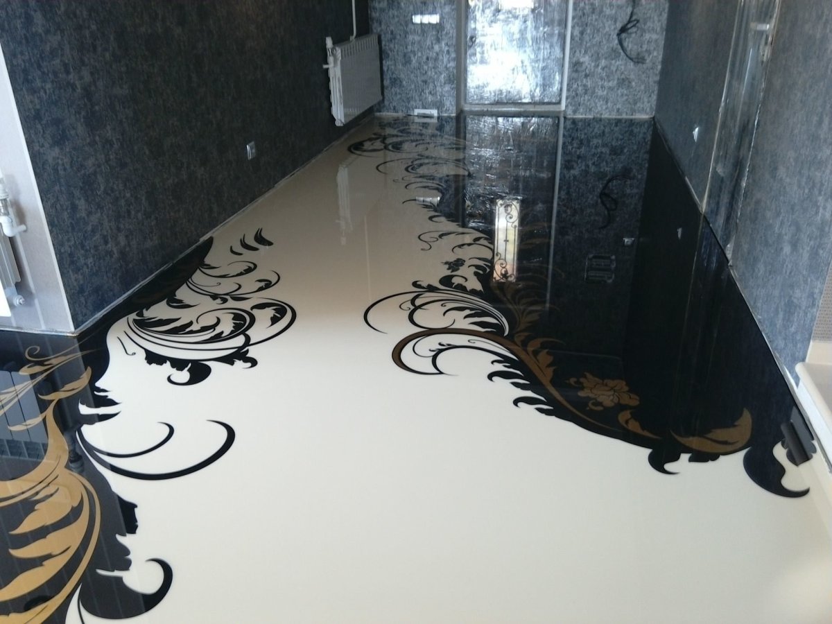 3д полы в прихожей