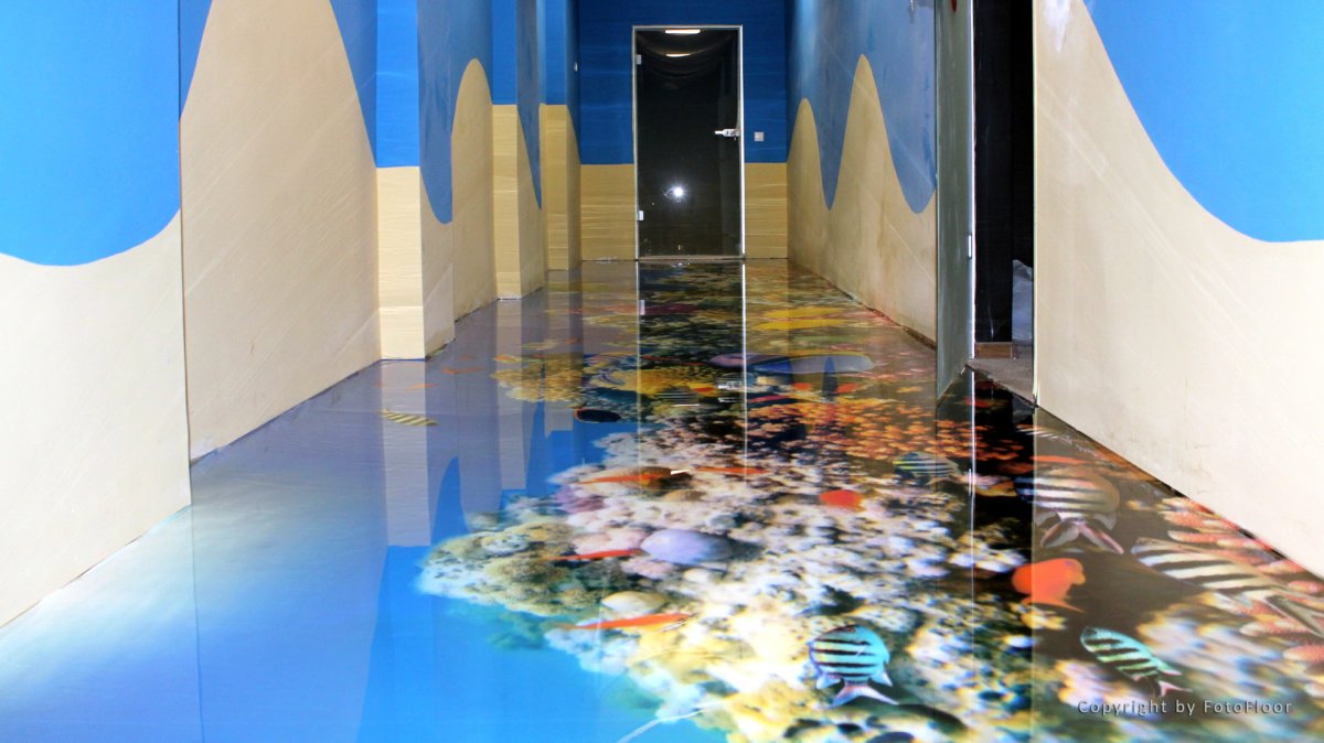 Плитка под мрамор в прихожей