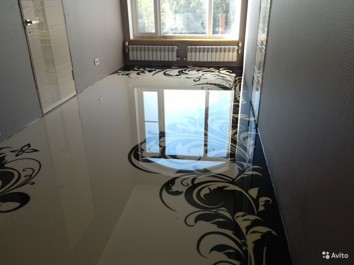 Наливной пол в стиле Барокко