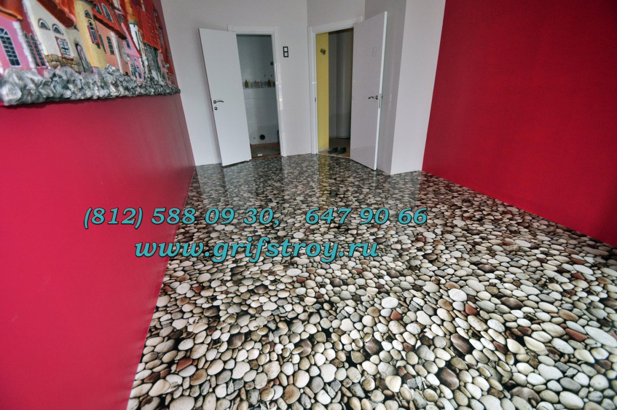 Эпоксидный наливной пол в квартире