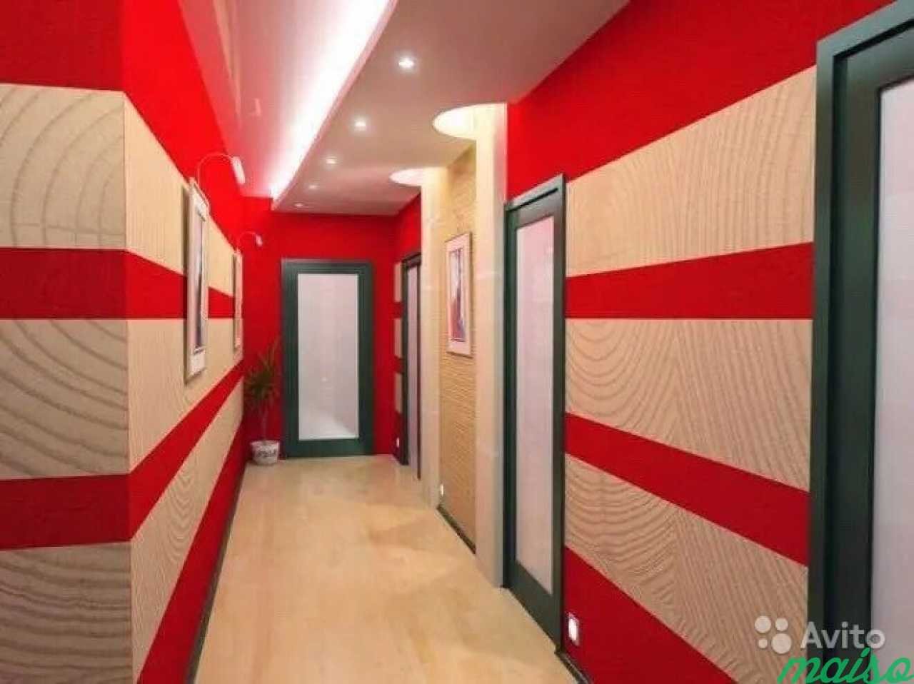 Дизайнерская покраска стен в коридоре