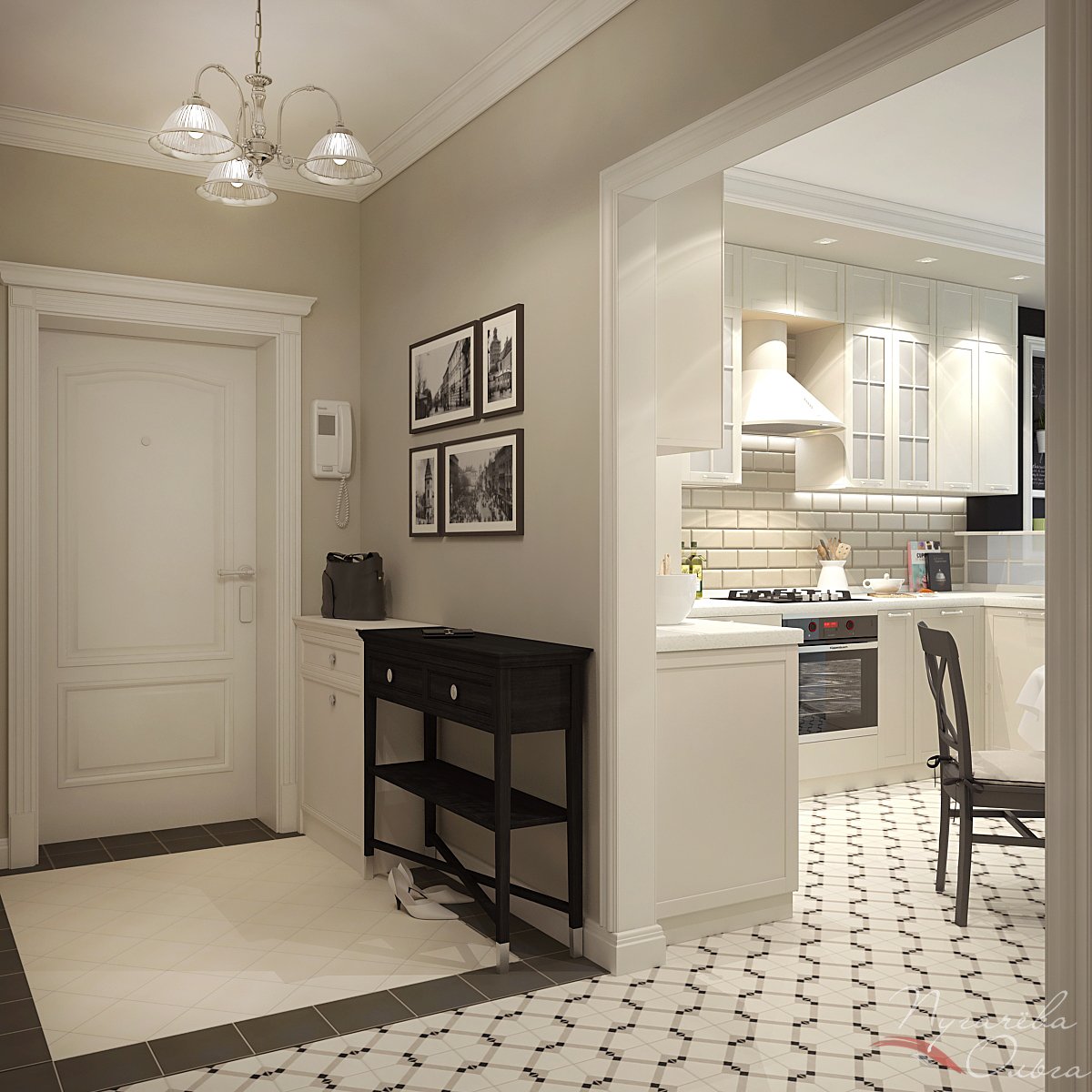 Кухня в коридоре: оформление, особенности, 100 классных фото-идей