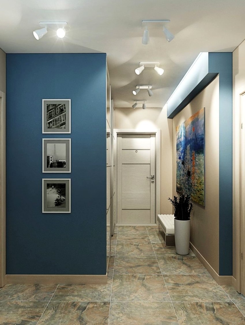 Стены под покраску в коридоре фото дизайн