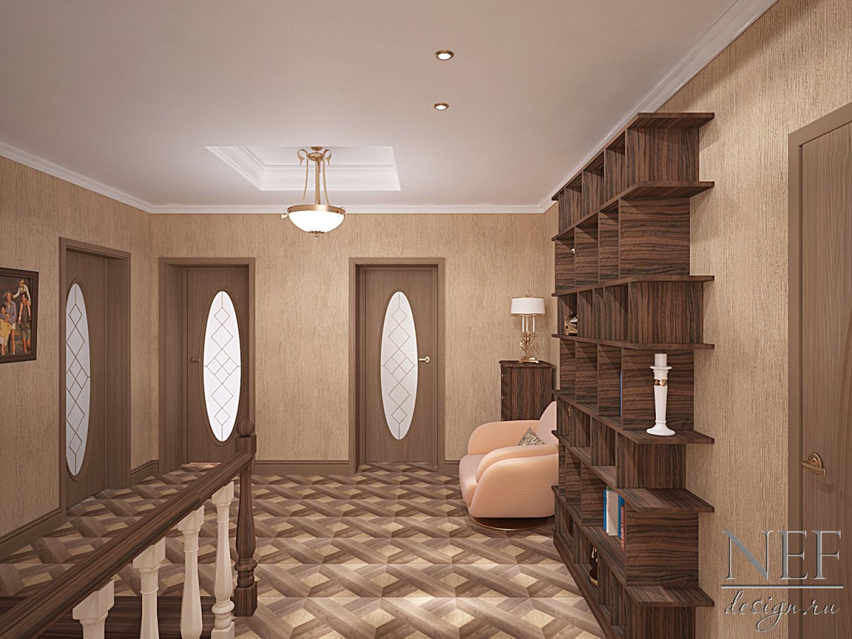 Лестничный марш в классическом стиле
