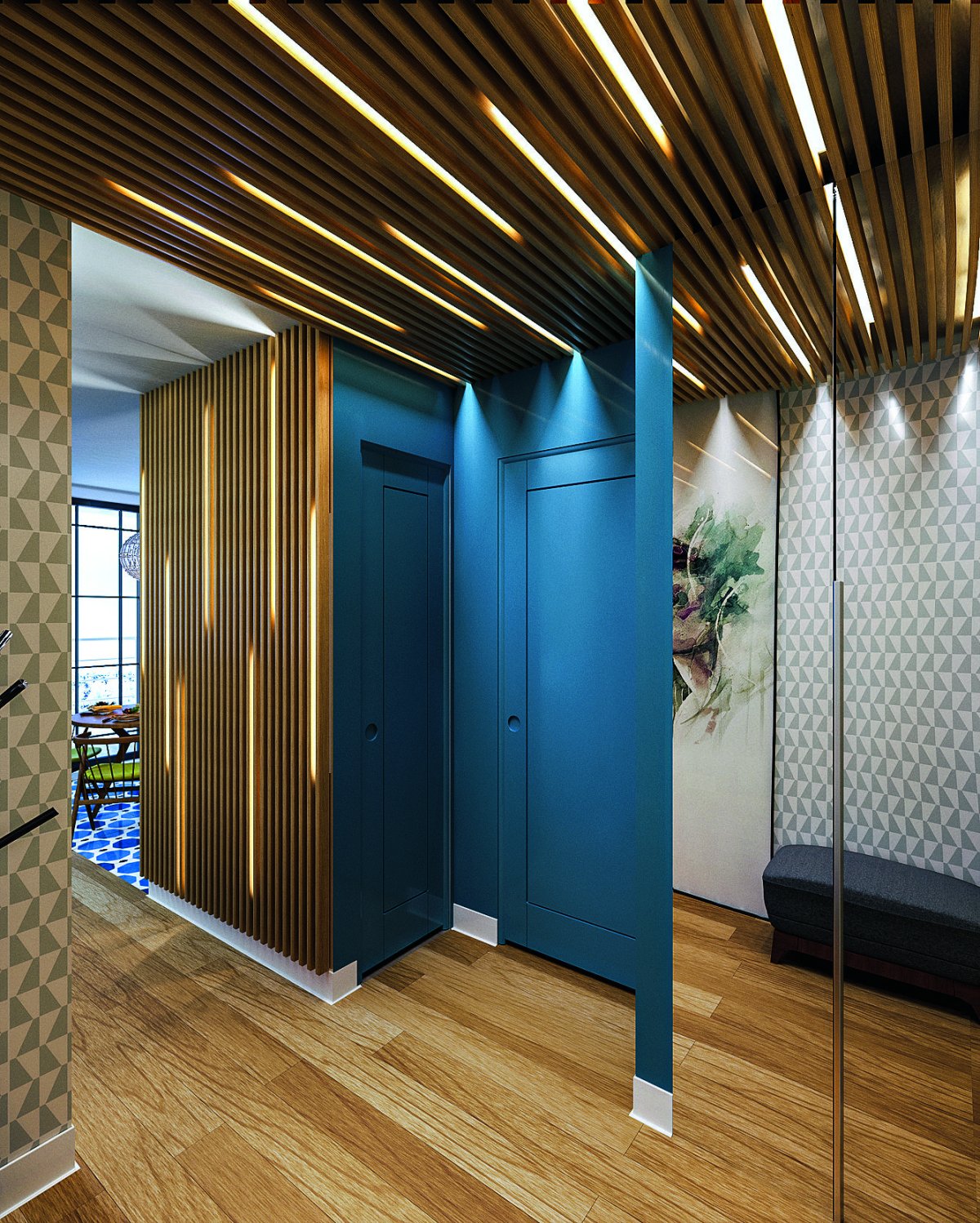 Конструктивизм в интерьере прихожая