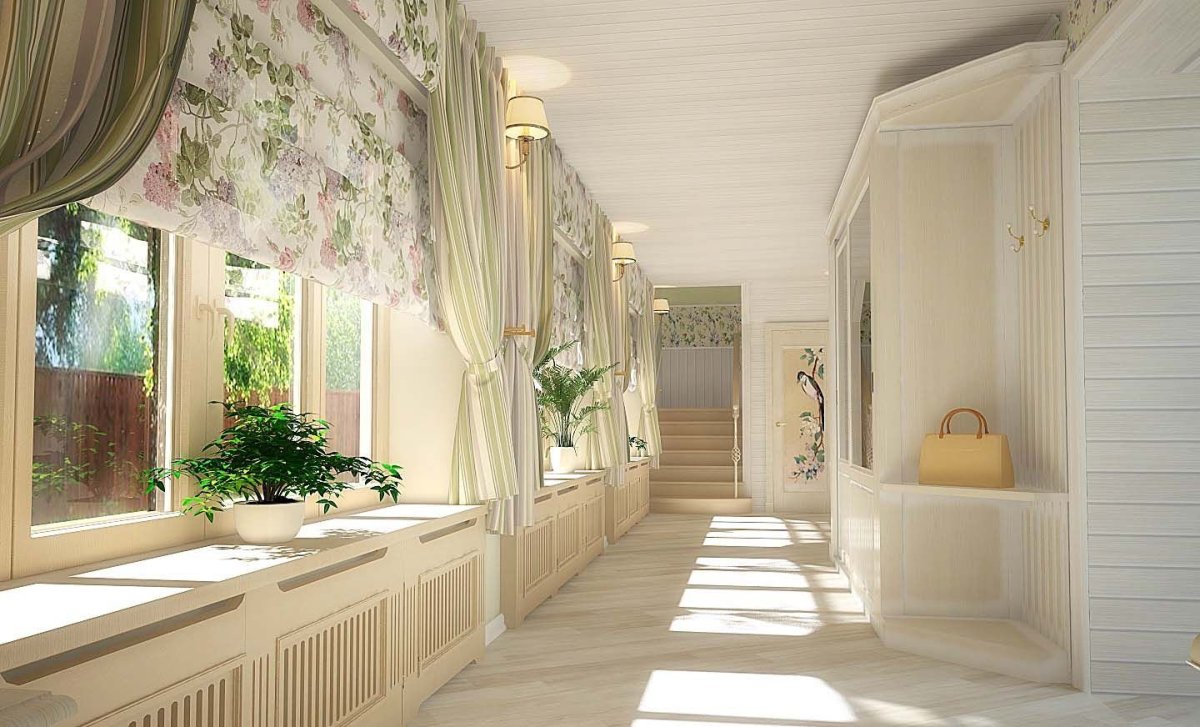 Шторы в прихожую в частном доме