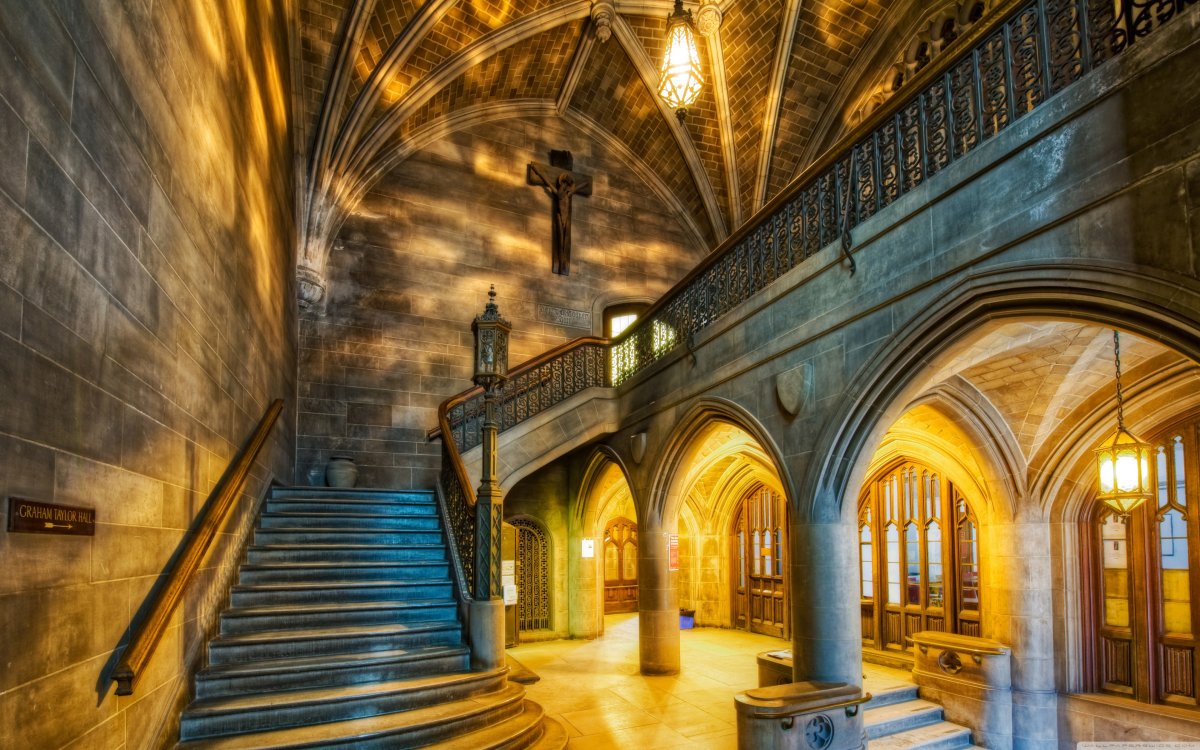 Замок Хогвартс интерьер