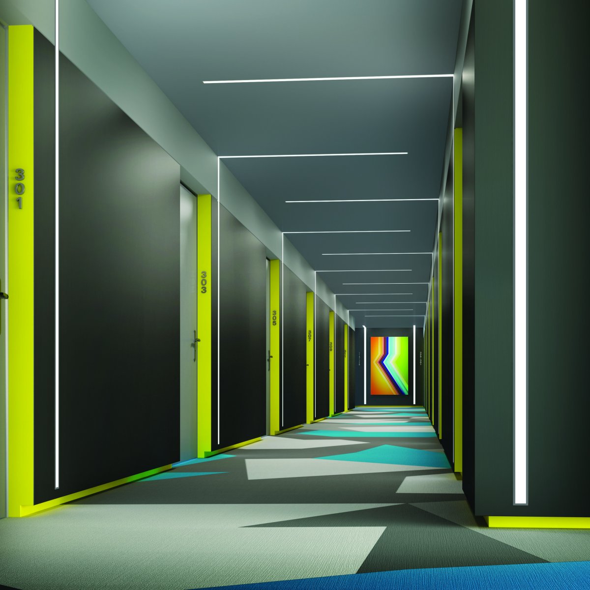 Коридор в общественном здании