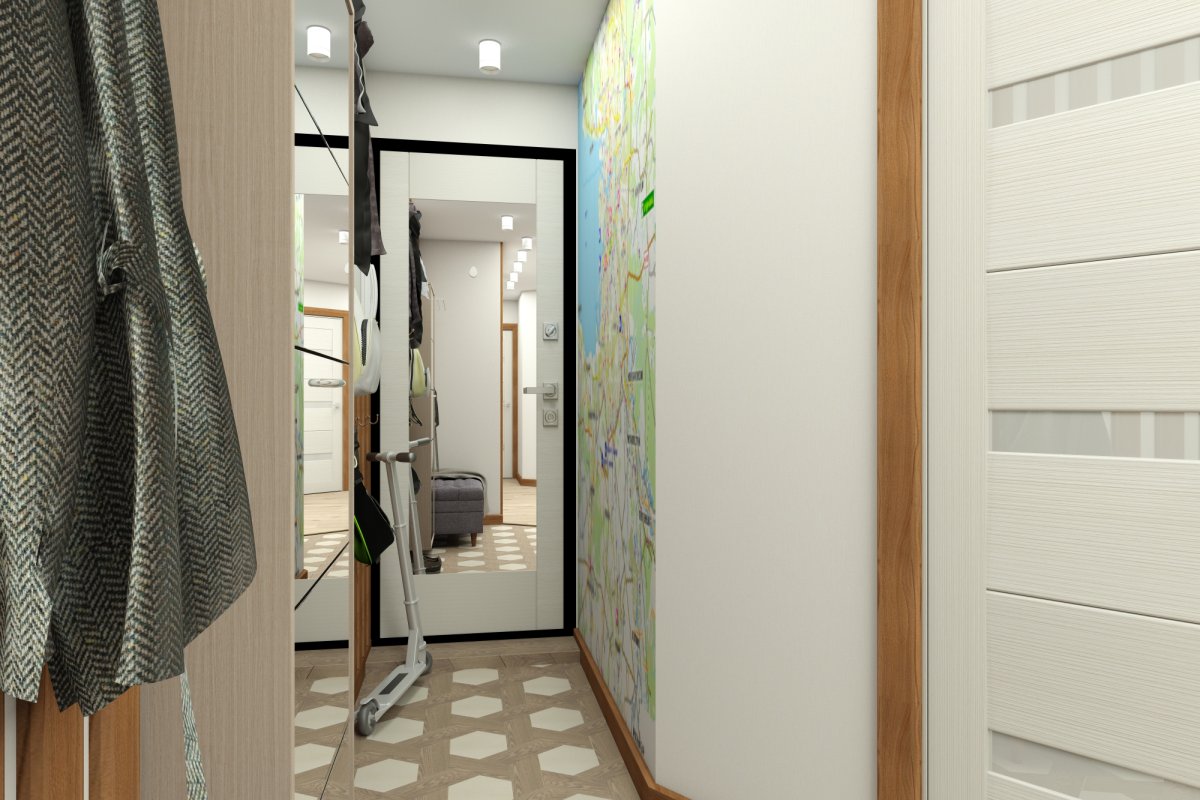 Кухня без двери в коридор