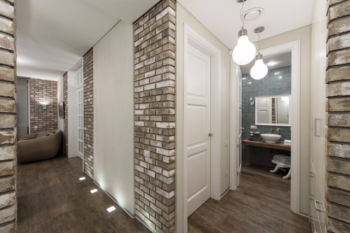 Прихожая в лофт стиле п44