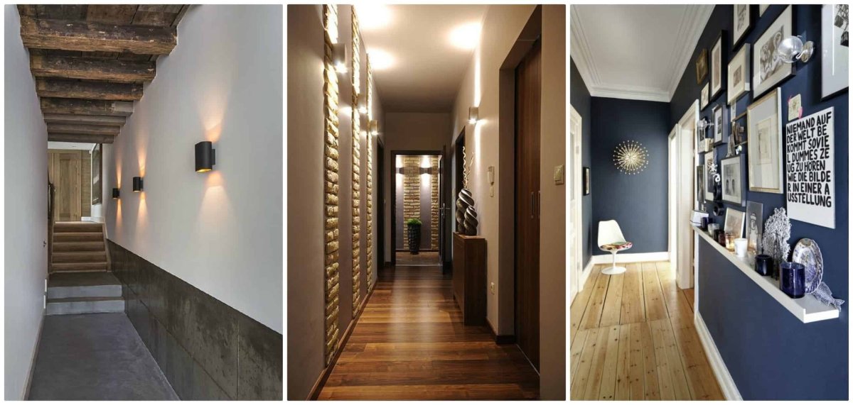 Современная отделка коридора