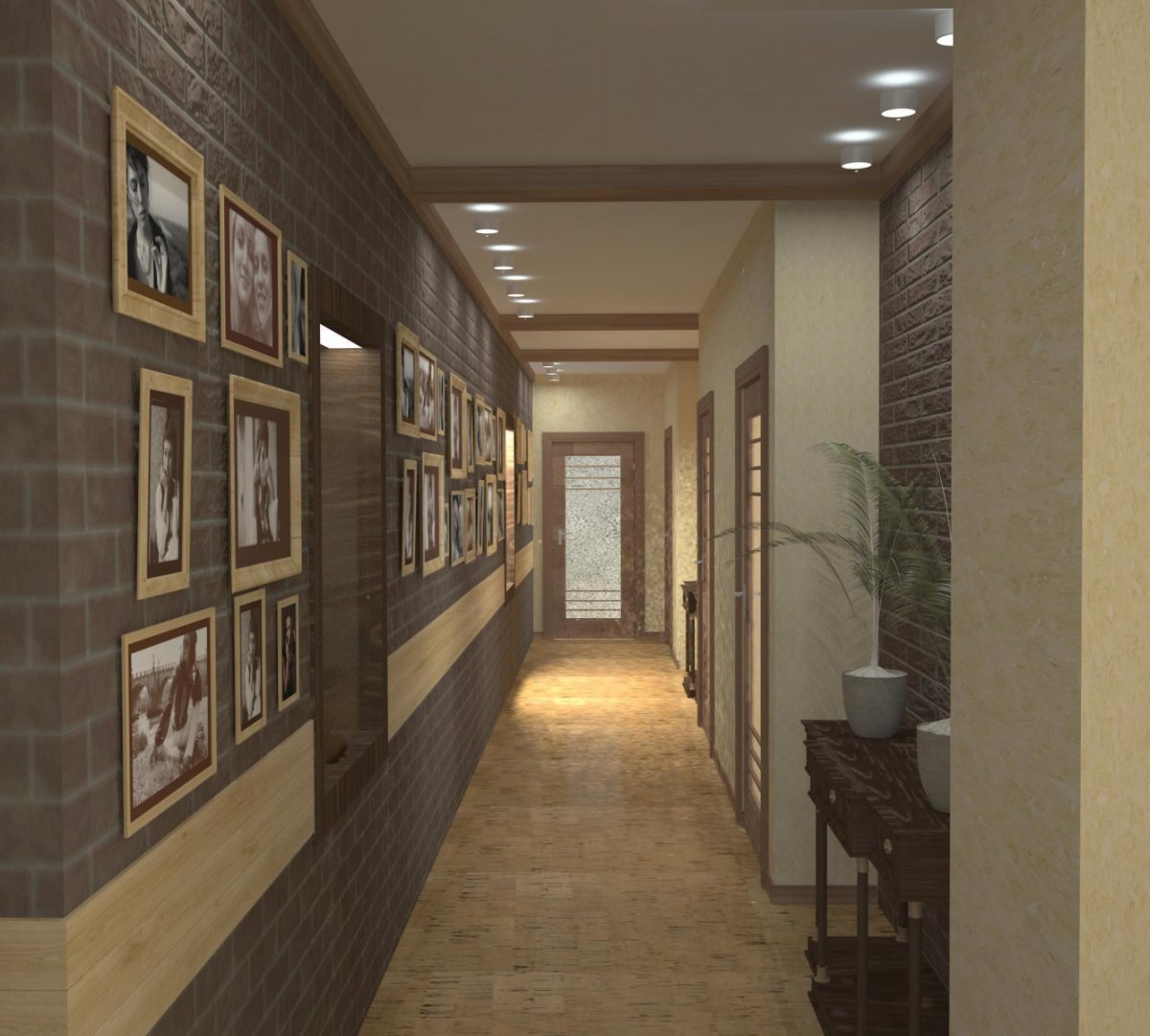 Коридоры школы современные