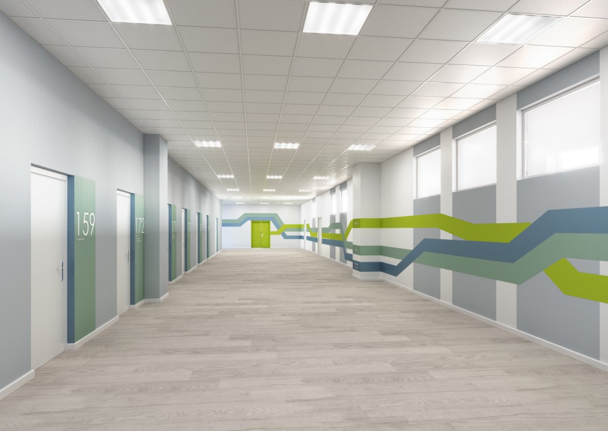 Школьный коридор в Америке