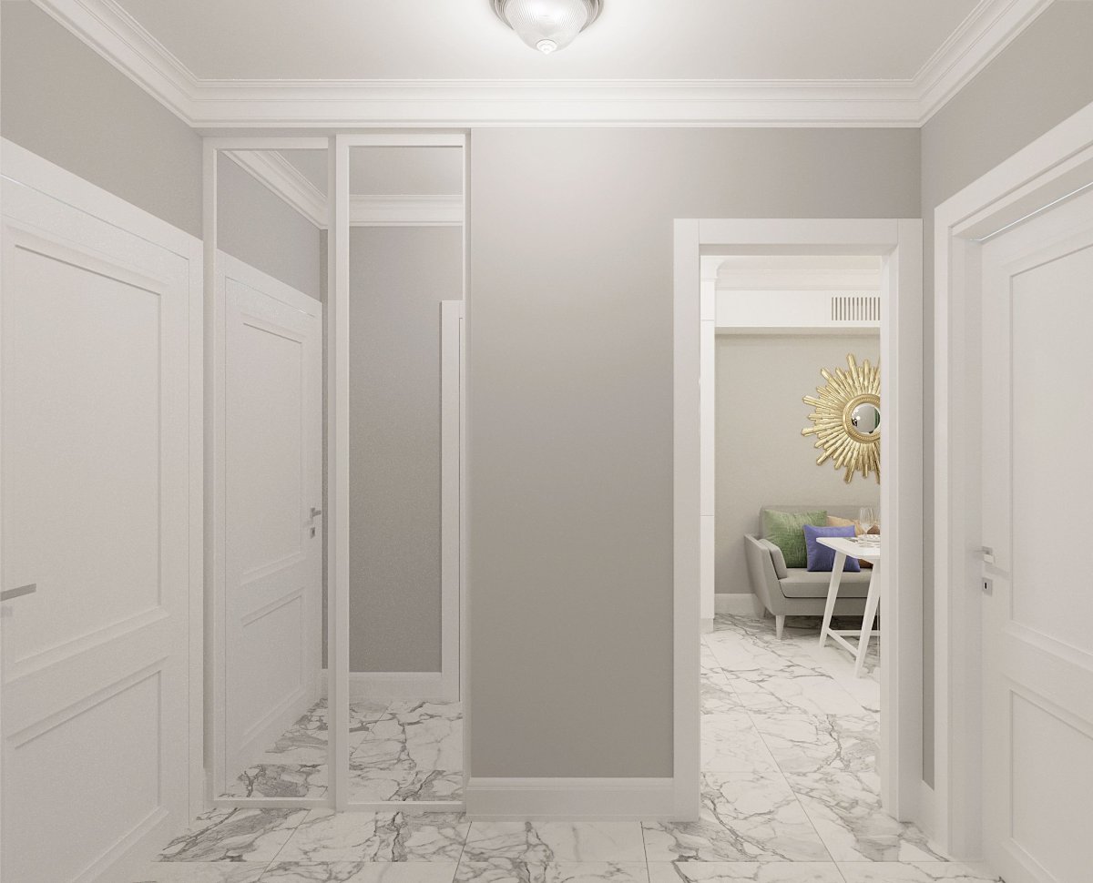 Плитка в прихожей Неоклассика