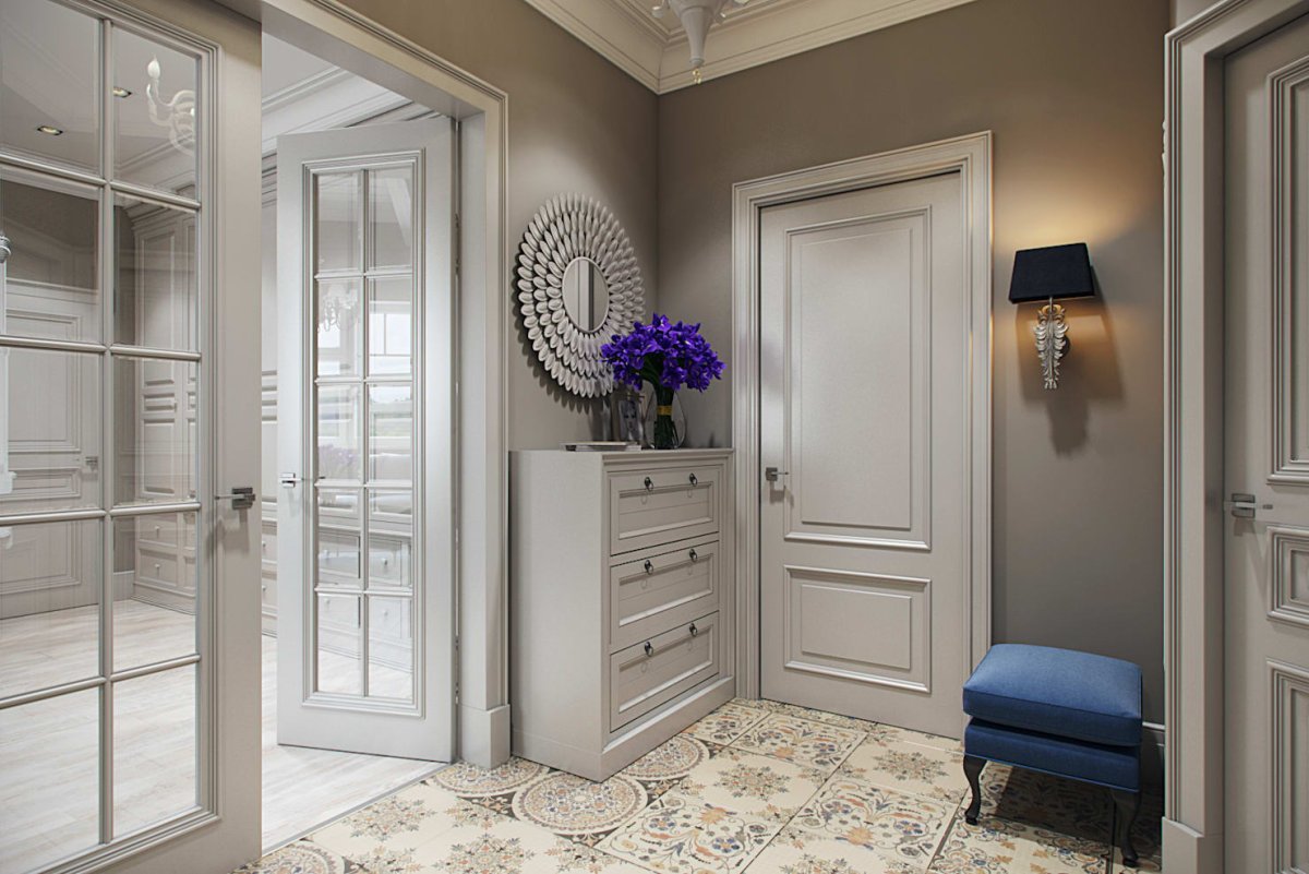 Прихожая в длинный коридор