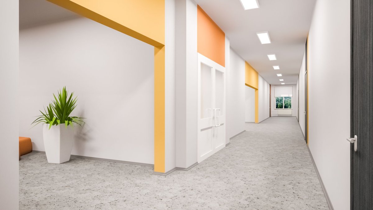 Коридор школы