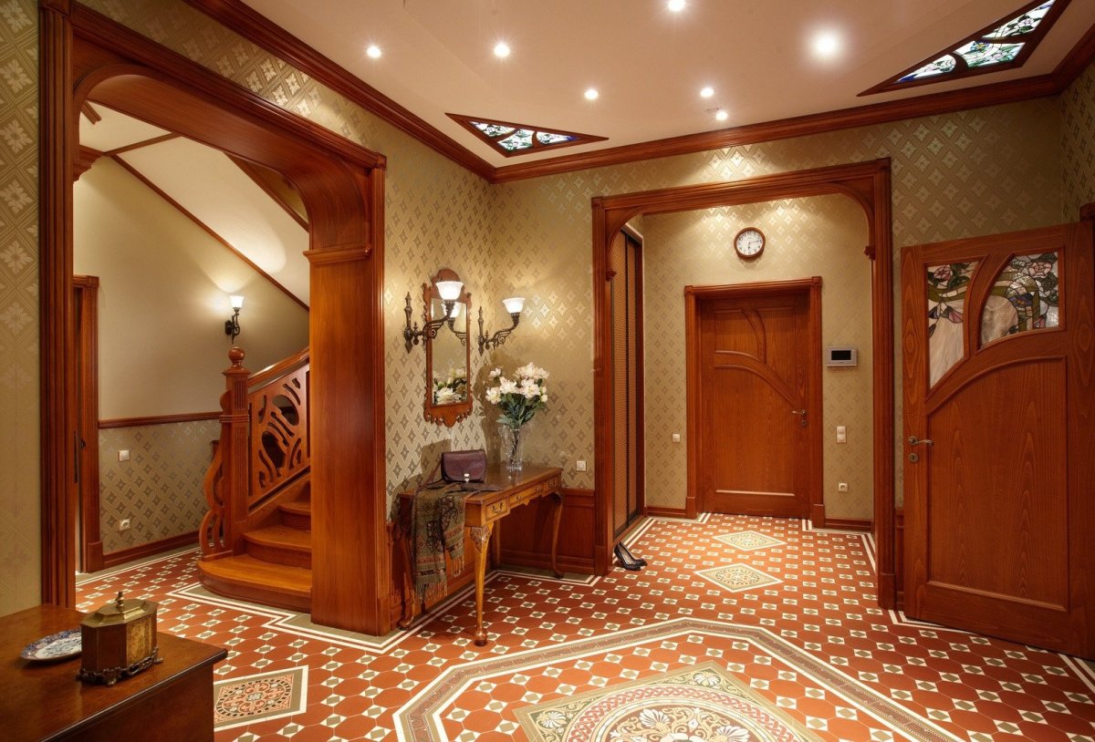 Интерьер прихожей в частном доме