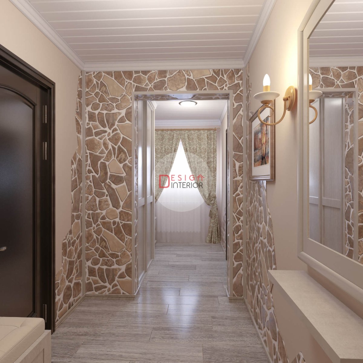 Прихожая в деревянном доме