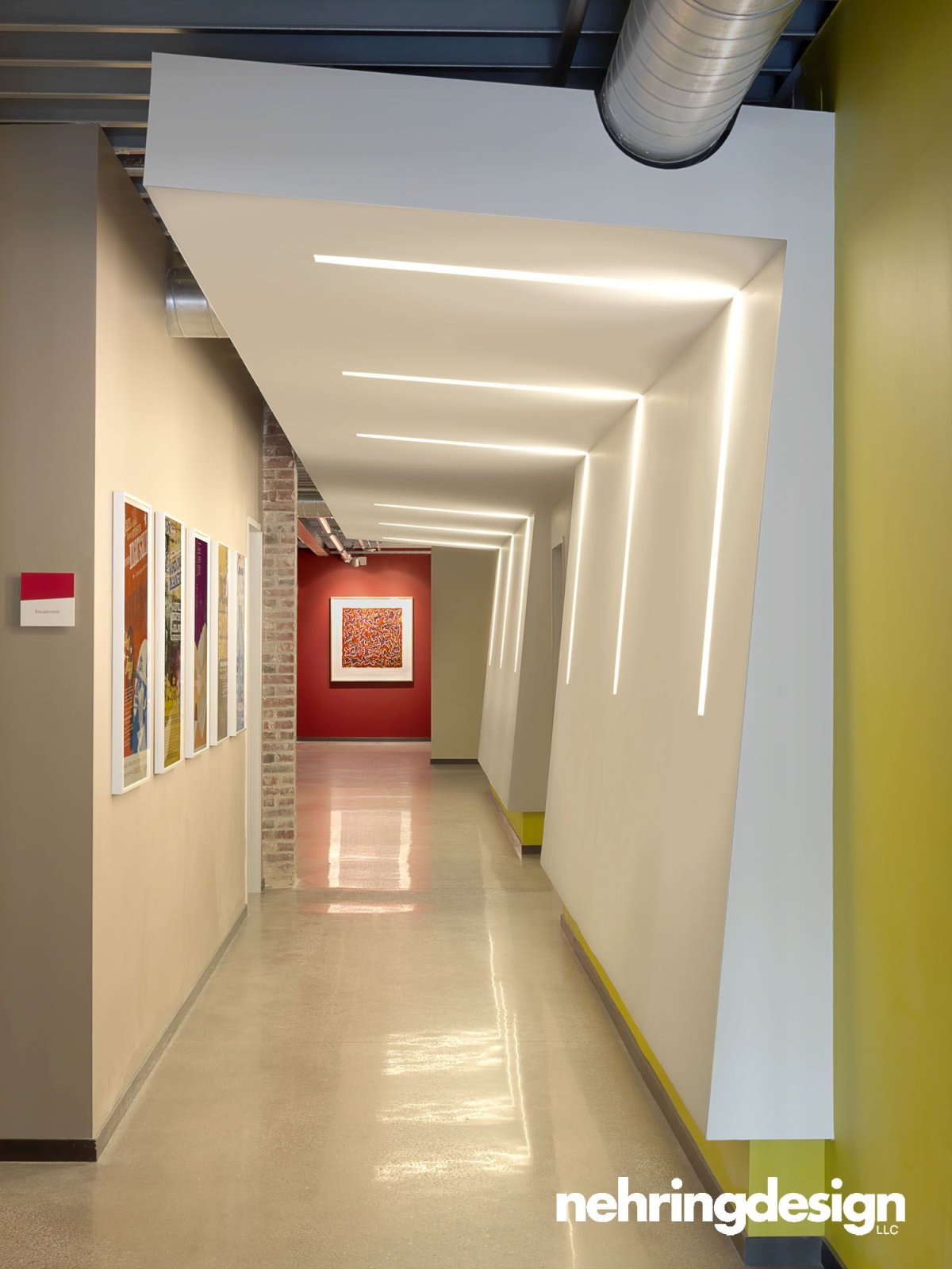 Освещение коридор офис