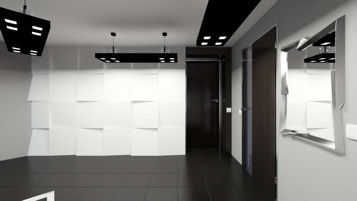 Коридор в стиле Хай тек