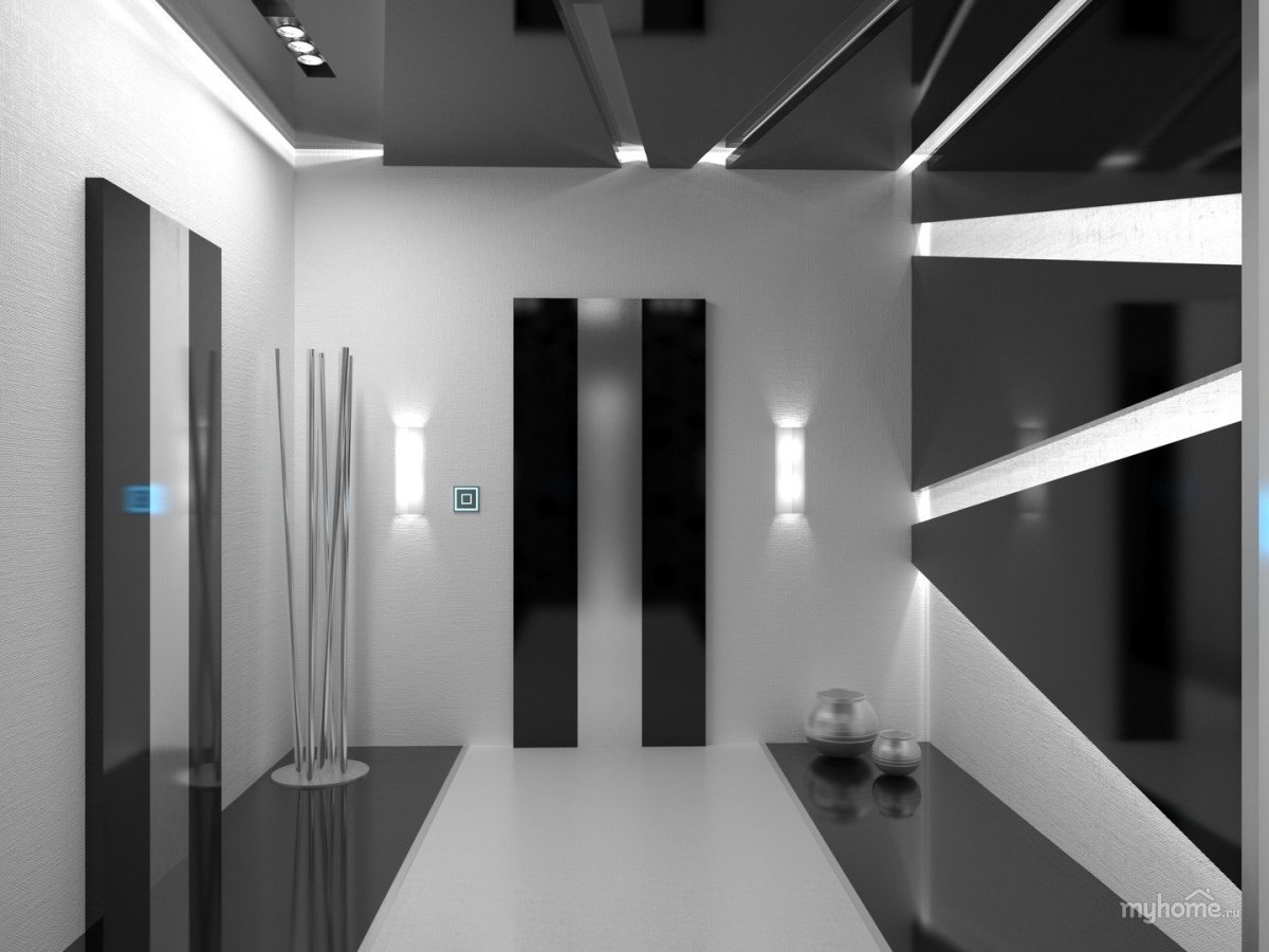 Интерьер холла в стиле Хай-тек