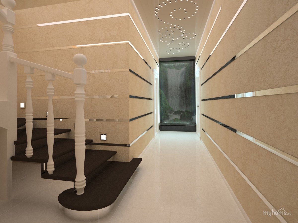 Интерьер прихожей в футуристичном стиле