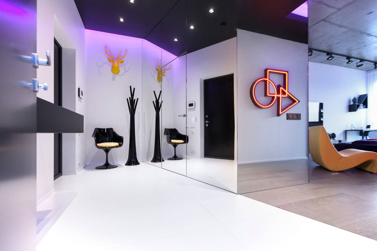 Интерьер холла в стиле Хай-тек