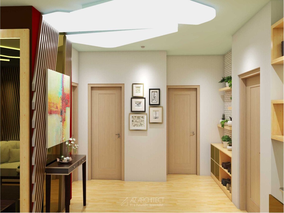 Зонирование комнаты шкафом