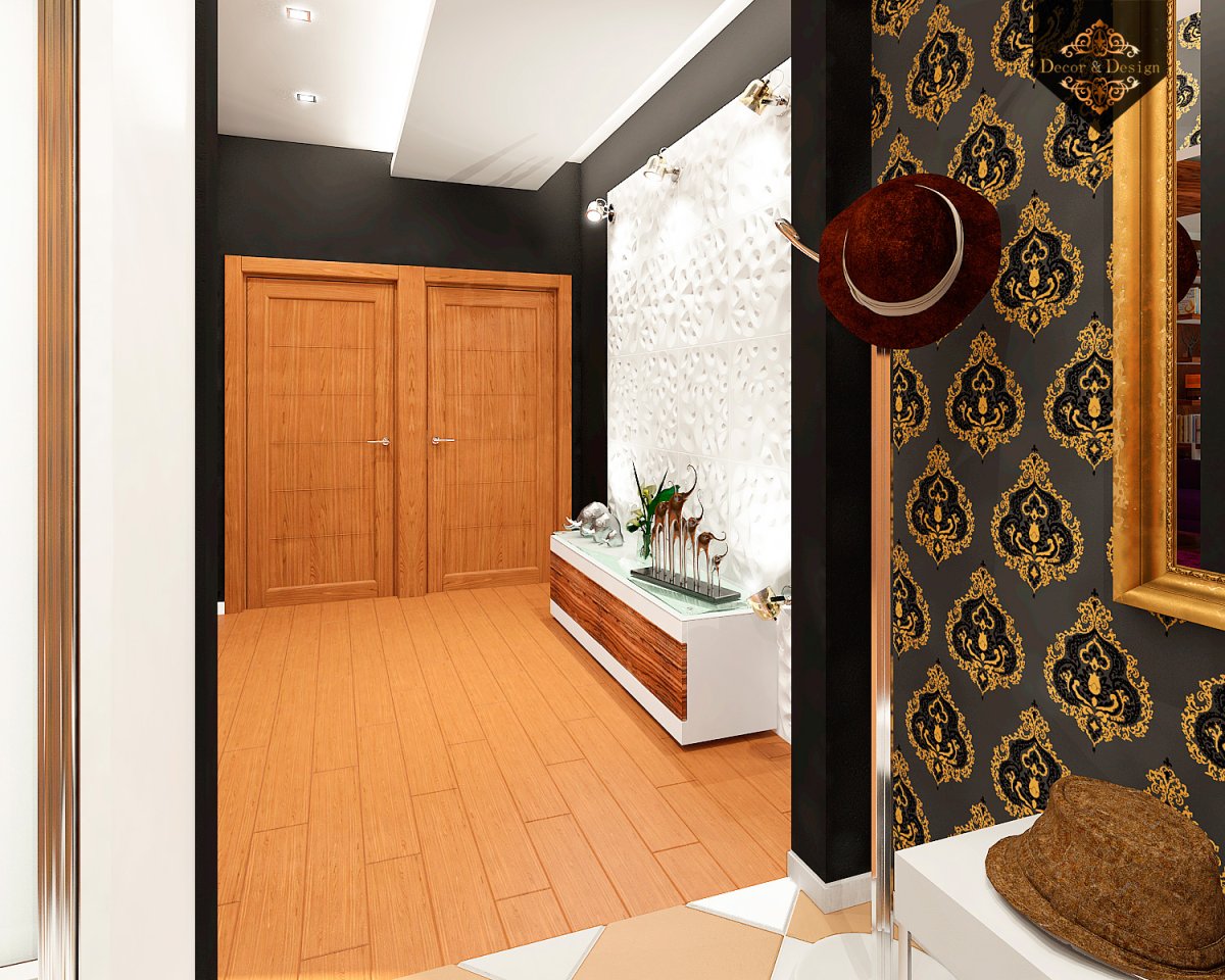 Модные обои для прихожей