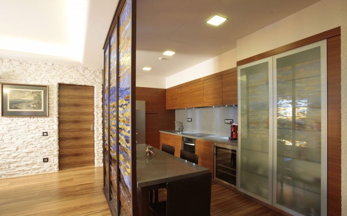 Перегородка кухня коридор